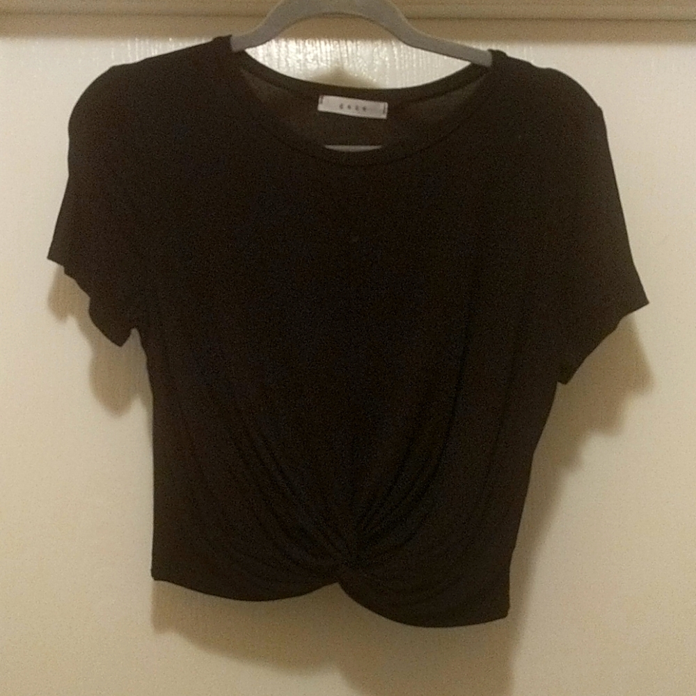 Black crop top